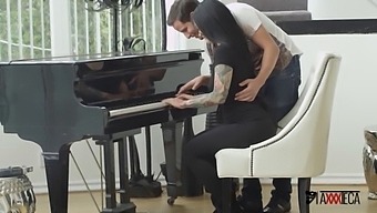 Jack Escobar, The Mexican Music Teacher, Takes Full Advantage Of Katrina Jade'S Big Natural Tits And Gives Her An Incredible Blowjob