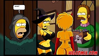 Halloween Special With Simpsons Porn And Big Cock Action.