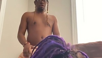 Desperate Purple-Haired Goth Receives Intense Penetration