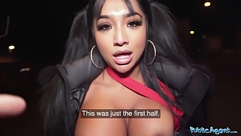 Indian Agent With Attractive Breasts And Buttocks Enticed By Rizz In Public