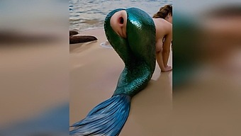 A Stranger Ravishes A Mermaid Passionately On The Beach, Stretching Her Delicate Anus Wide Open In Intense Anal Play Outdoors - Ai Created Porn