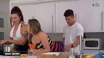 Beautiful Girlfriend’s Best Friend Comes Over For A Few Days And The Three Of Them Have Sex.